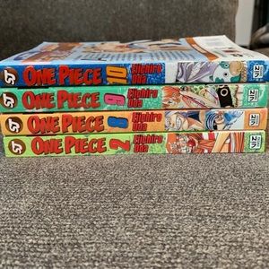 Four One Piece books by Eiichiro Oda